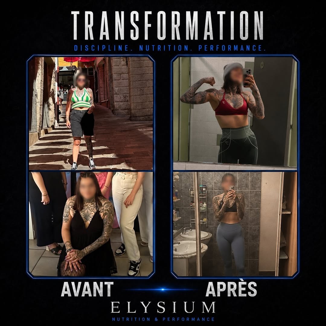 Avant / après, femme de 30 ans, de 88 à 65 kg